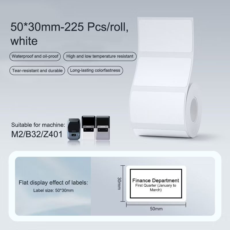 White Labels 30mm – 225pcs