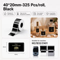 Black Labels 40×20mm – 325pcs
