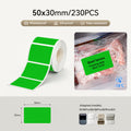 Green Labels 50×30mm – 230pcs