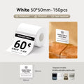 White Round Labels 50x50mm/150pcs