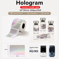 Laser Silver Hologram Labels 40×30mm – 345pcs