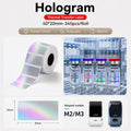 Laser Silver Labels 40×20mm – 345pcs