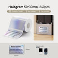 Laser Silver Labels 40×30mm – 240pcs