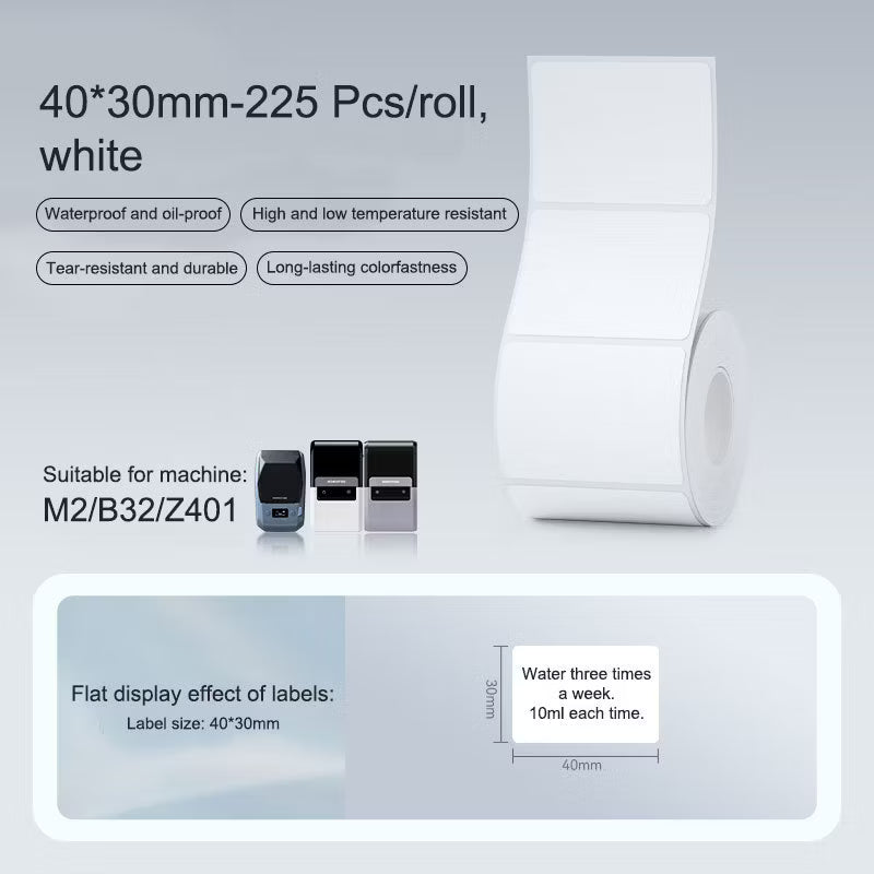 White Labels 40×30mm – 225pcs